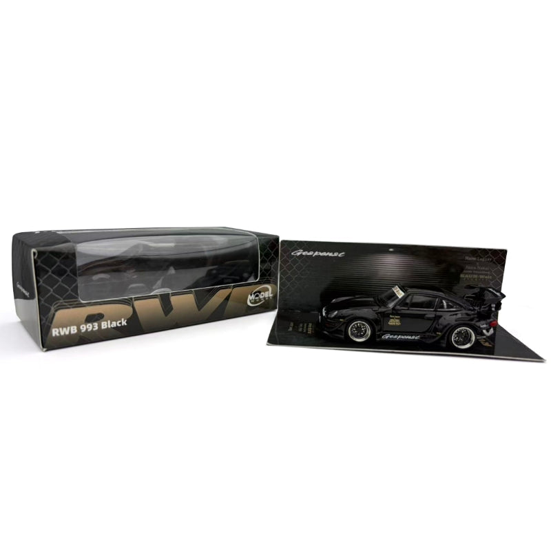 (Coming Soon) MODELMODEL 1:64 Porsche RWB993- Black