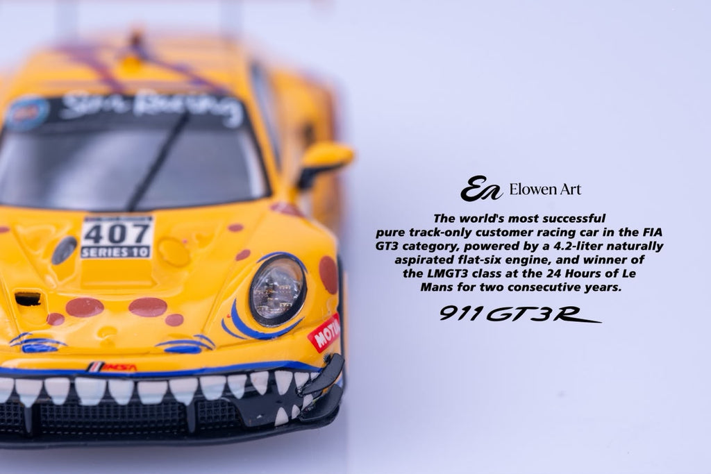 (Coming Soon) ELOWENART 1:64 Porsche 911 GT3 - Yellow Dragon