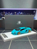 (Coming Soon) ROTATINGWHEEL 1:64 Rowen Lamborghini Aventador S - Iridescent Blue