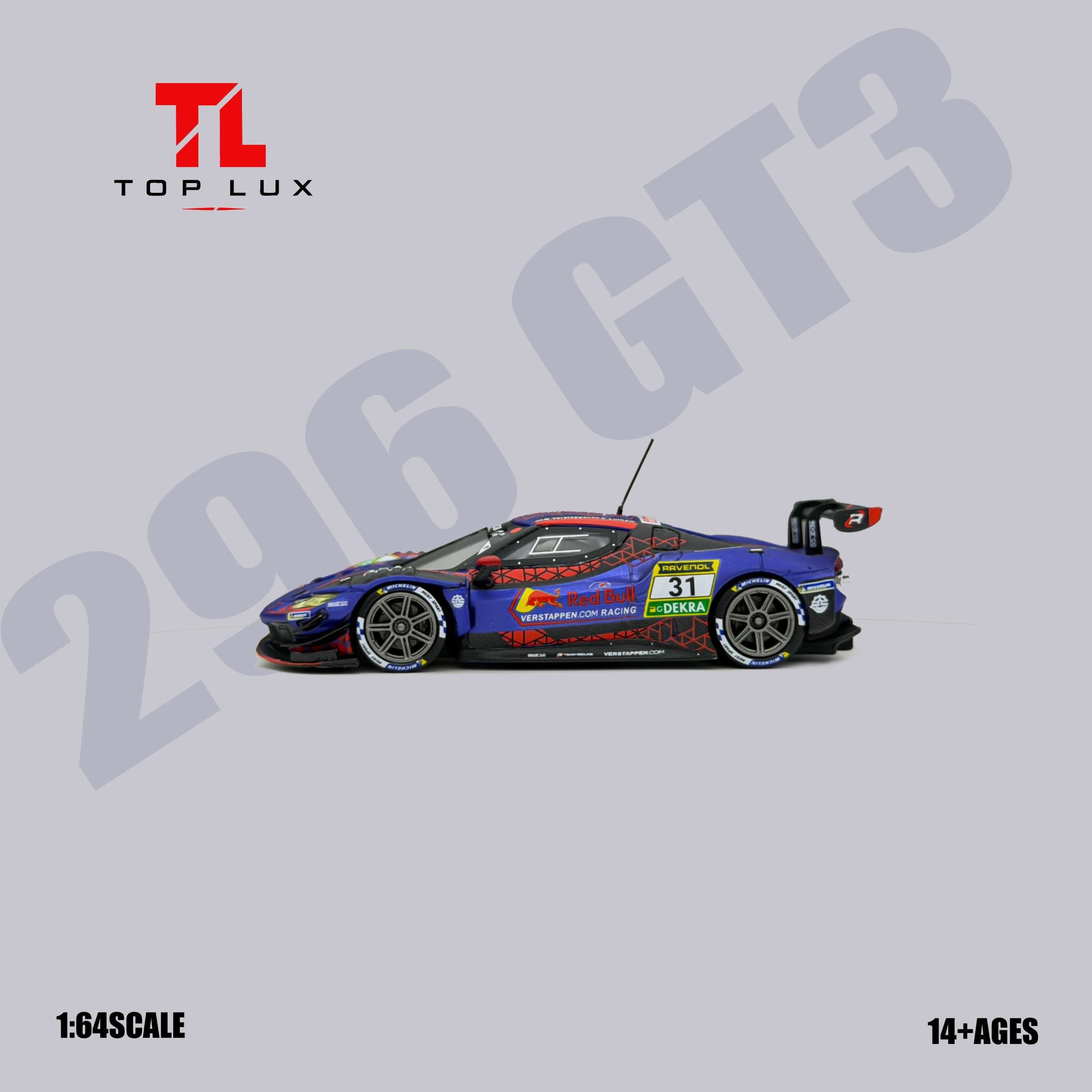(Coming Soon) TOPLUX 1/64 296GT3 Red Bull 31# Diecast model