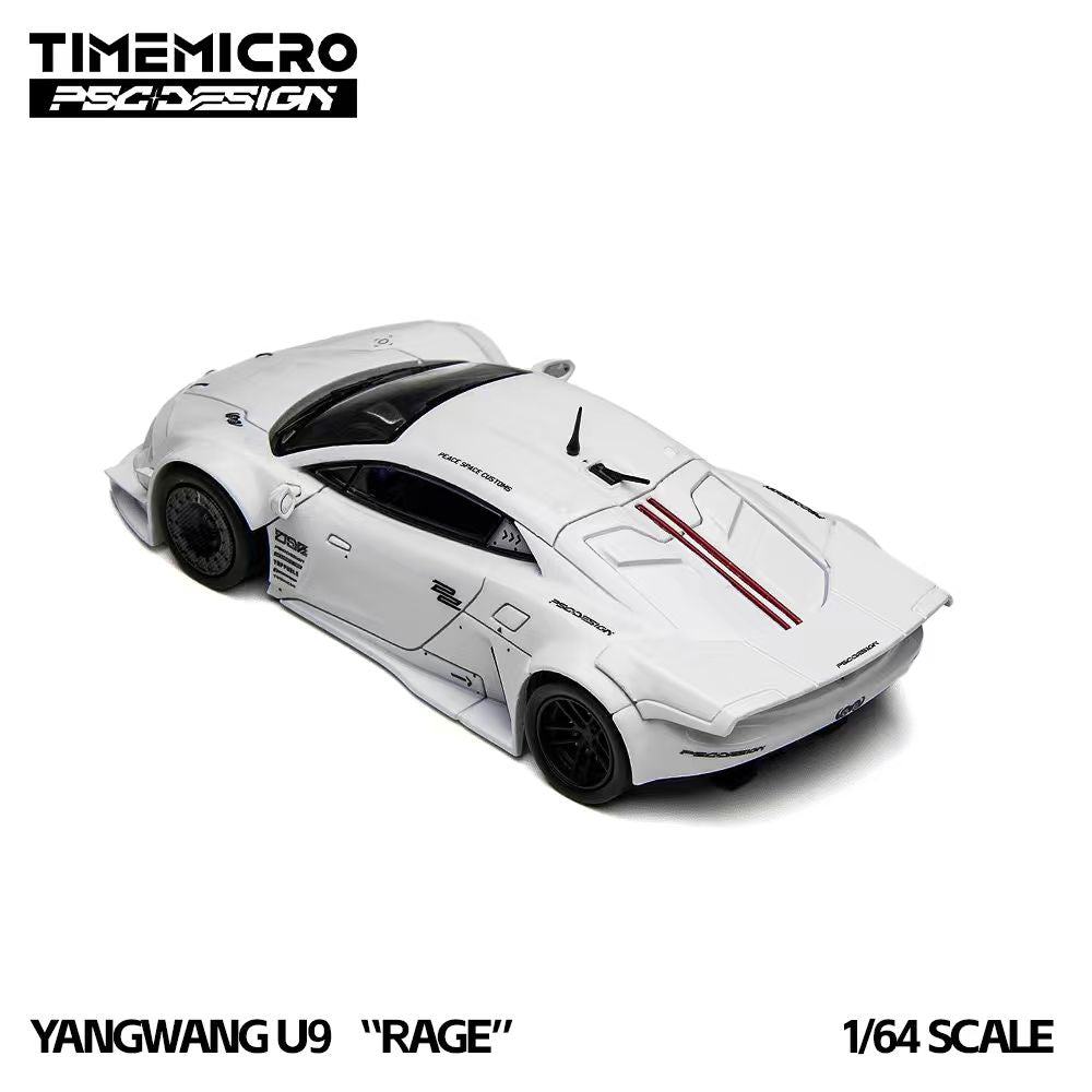 (Coming Soon) TIMEMICRO × PSC DESIGN 1:64 BYD YANGWANG U9 "RAGE" - White