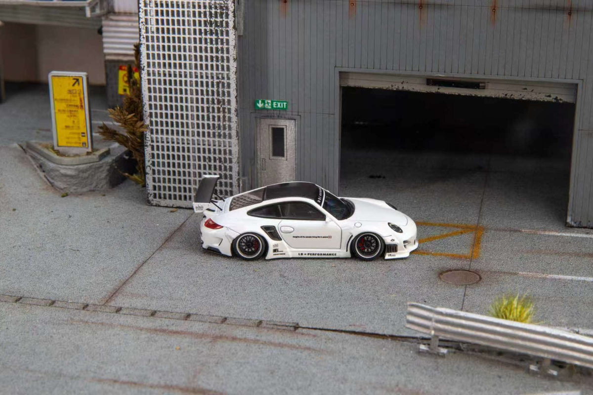 (Coming Soon) STARMODELS 1:64 997 Widebody Modified Version Diecast - White
