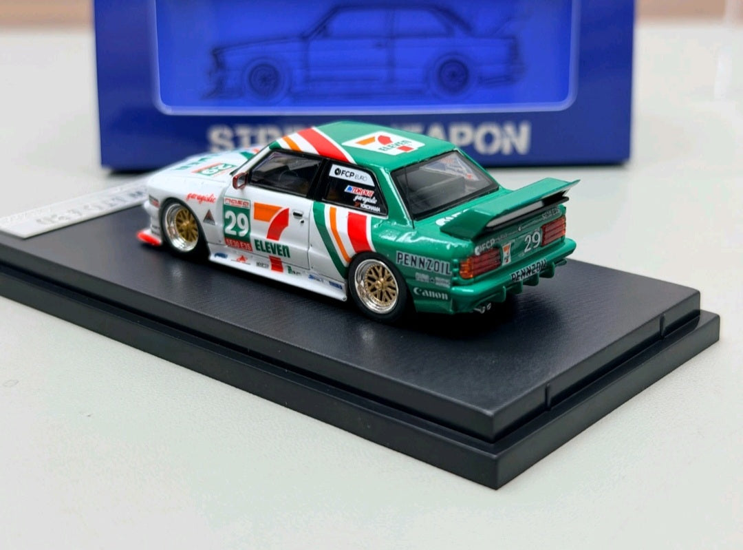 STREET WEAPON "7-Eleven" 1:64 BMW E30 M3 LTO Modified Version