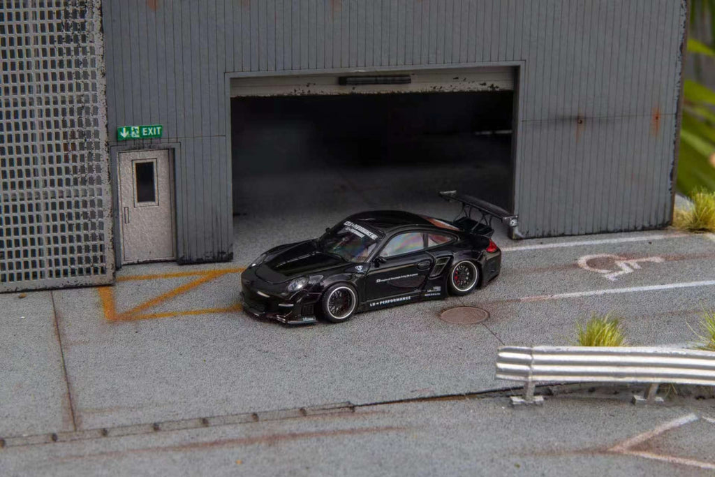 (Coming Soon) STARMODELS 1:64 997 Widebody Modified Version Diecast - Black