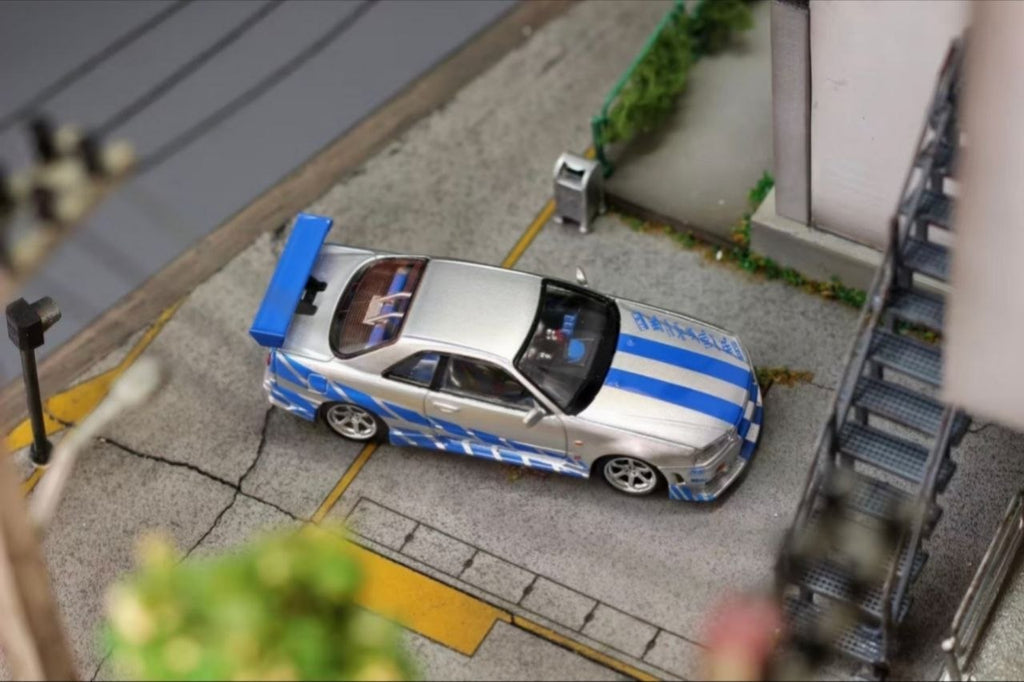 (Coming Soon) MEGAMEGA 1:64 Nissan Skyline GT-R R34 - 2 Fast 2 Furious livery