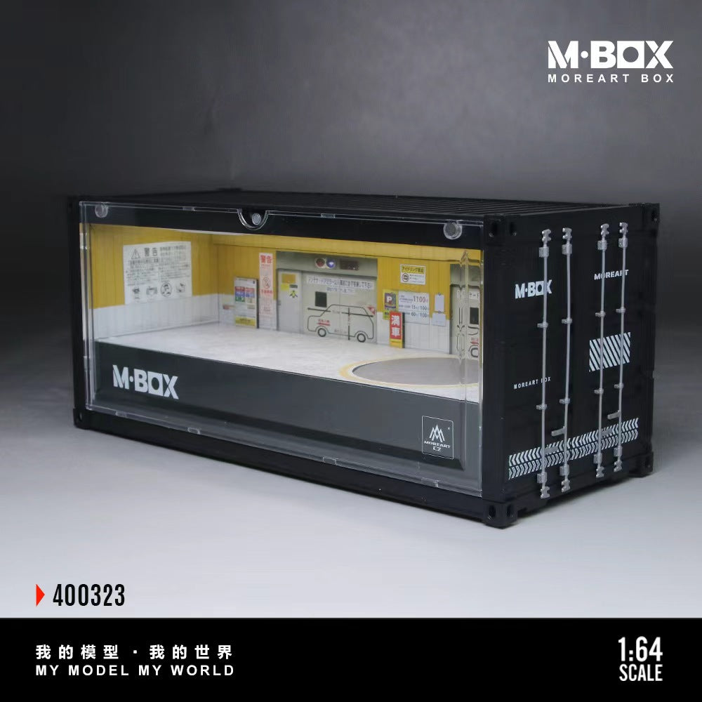 (Coming Soon) MoreArt MBOX 1/64 CONTAINER MODEL STORAGE SCENE Rotating Underground Parking Lot  01