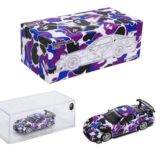 POPRACE 1:64 Mazda RX-7 FD3S Re-Amemiya Bape Store Hong Kong 20th Anniversary Special Edition