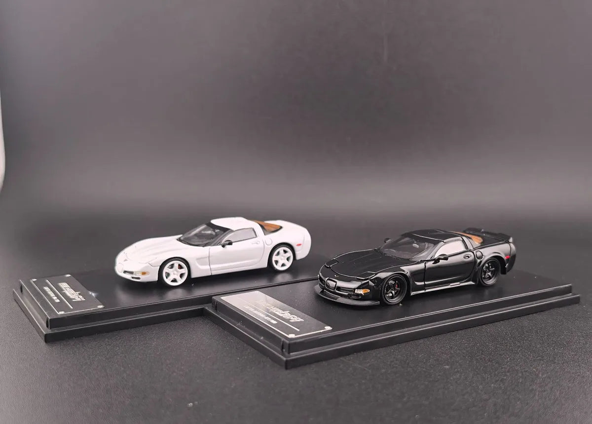 (Coming Soon) FINEWORKS64 1/64 Corvette C5 - Black