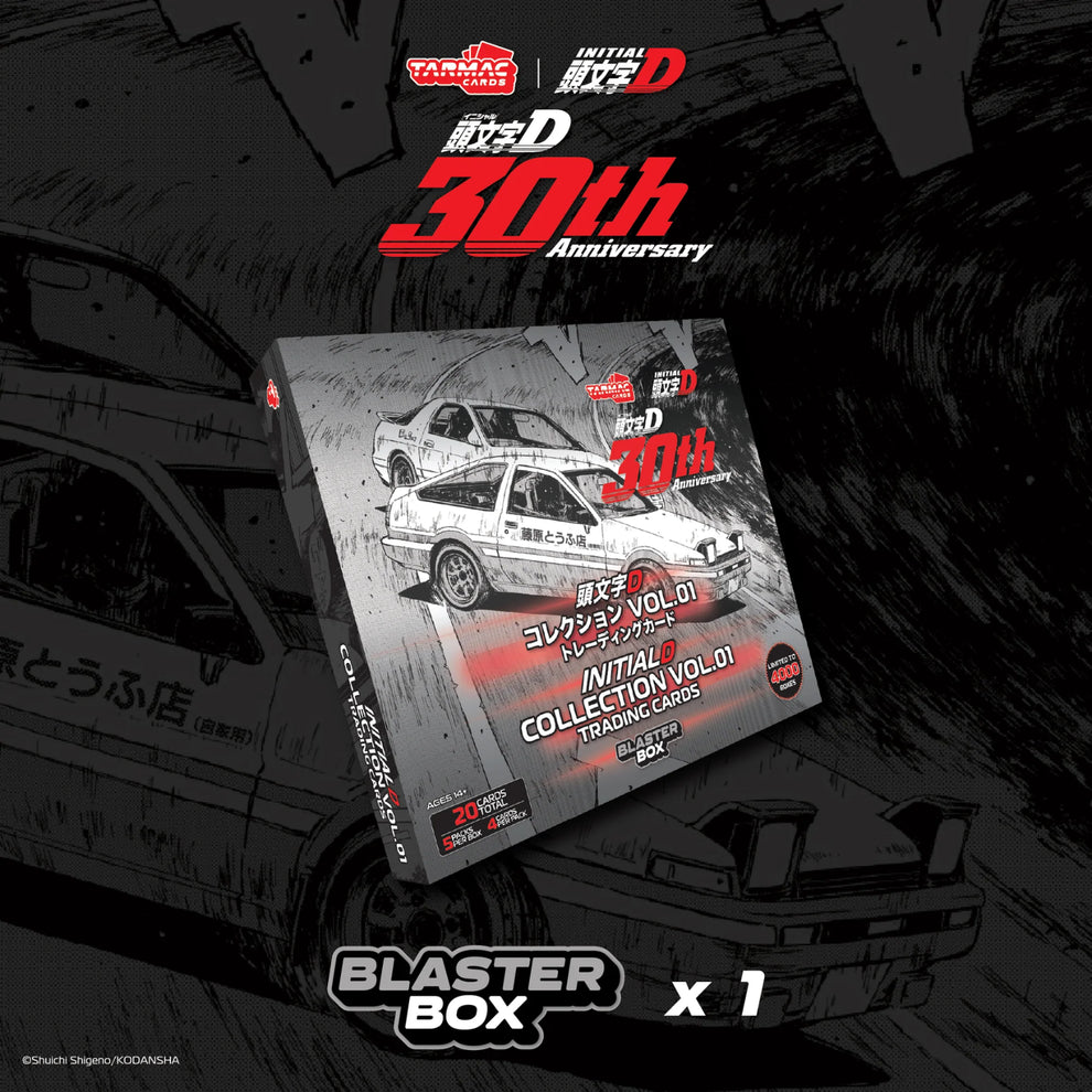 (Coming Soon) Tarmac Cards Initial D Collection Vol. 01 Trading Cards Blaster Box – Limited Edition