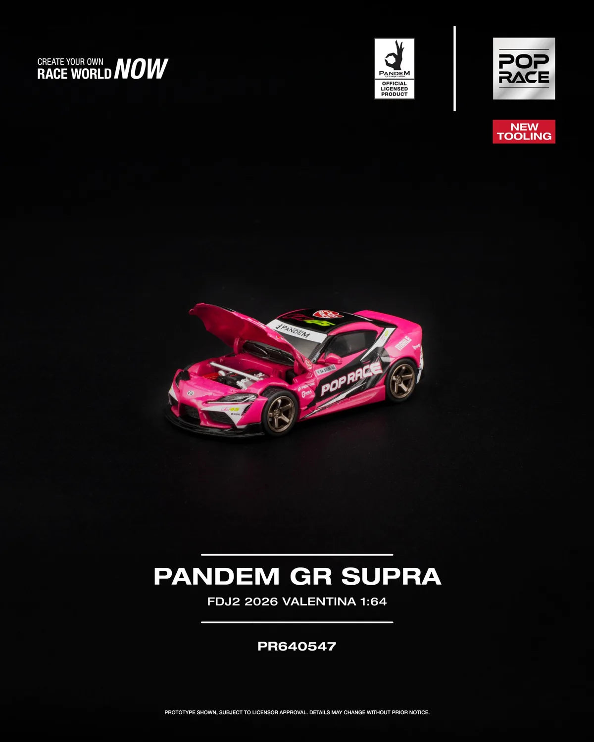 (Coming Soon) POPRACE 1:64 PANDEM GR SUPRA FDJ2 VALENTINA PIAZ PR640-547