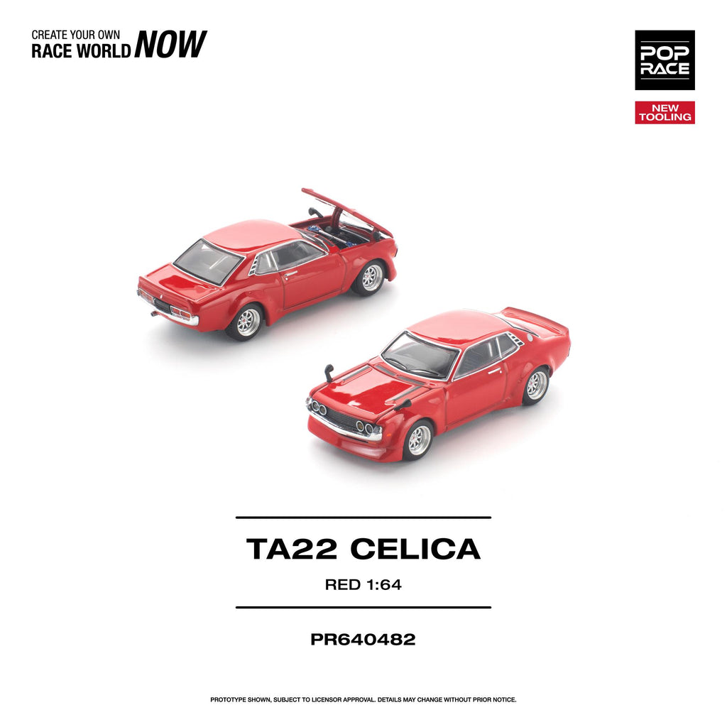 (Coming Soon) POPRACE 1/64 TA22 Celica Red