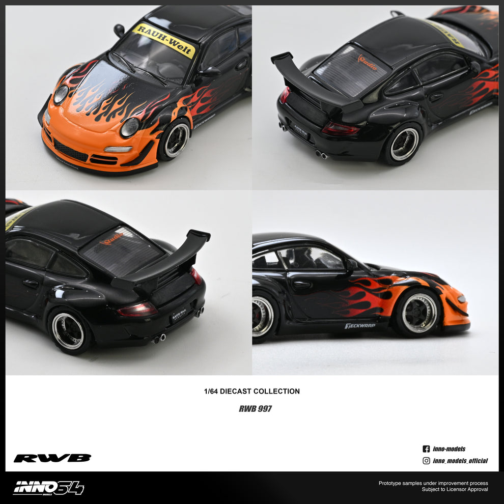 (Coming Soon) INNO64 1/64 RWB 997 Orange Burning Flame