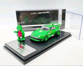(Coming Soon) MYMODELCOLLECT 1:64 Green Dinosaur RWB 993 + Figure Model
