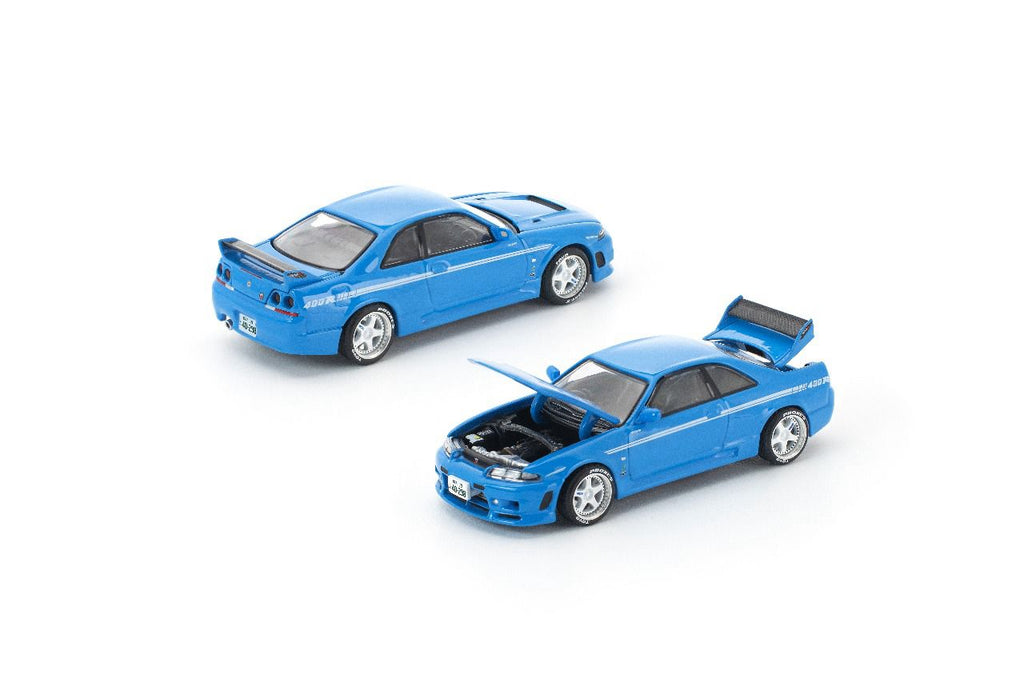 (Coming Soon) POPRACE x Enigma 1:64 Nissan Skyline GT-R R33 Nismo 400R Championship Blue