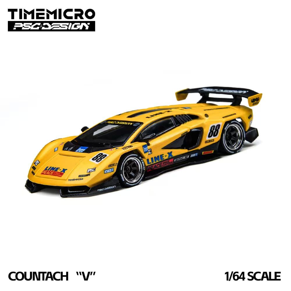 (Coming Soon) TIMEMICRO × PSC DESIGN 1/64 Countach "V" GT Tribute Diecast model