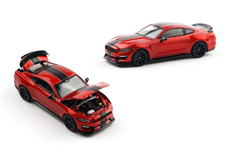 (Pre-Order) POPRACE 1/64 Ford Mustang Shelby GT350R Race Red