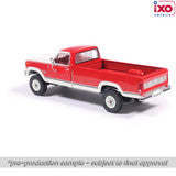 (Coming Soon) IXOAMERICA 1:64 1984 Ford F-250 XLT Lariat Long Bed Styleside 4x4 - Victoria Tu-Tone Bright Canyon Red with Wimbledon White