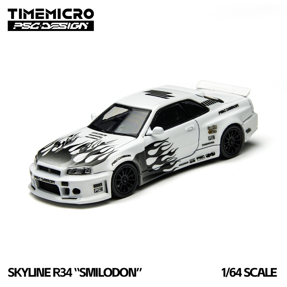 (Coming Soon) TIMEMICRO × PSC DESIGN 1:64 R34 “Smilodon” Black & White
