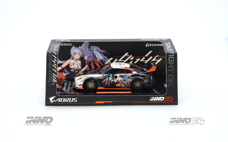 INNO64 1:64 Nissan GT-R R35 WIDEBODY AORUS X INNO64 Limited Edition (GIGABYTE)