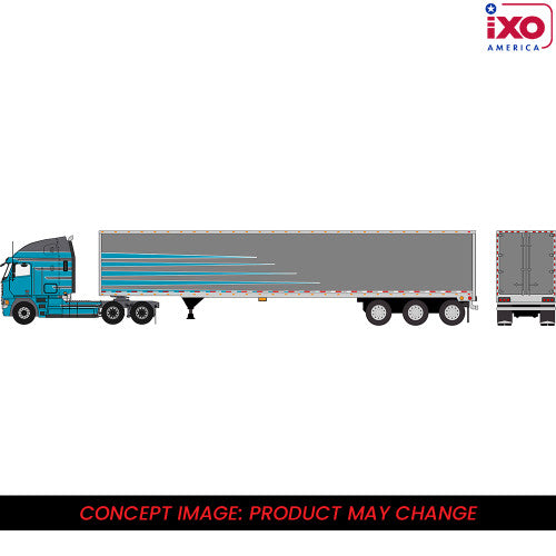 (Coming Soon) IXOAMERICA 1:64 2002 Freightliner Argosy - Grey and Blue with modern trailer