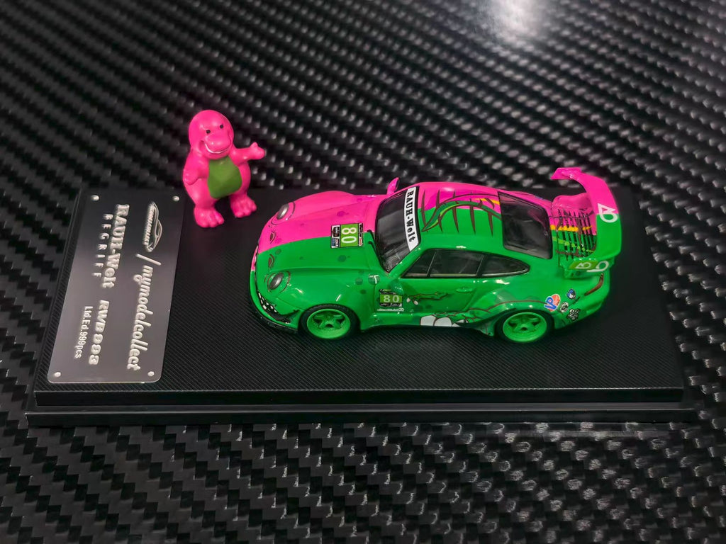 (Coming Soon) MYMODELCOLLECT 1:64 RWB993 High Wing Green/Pink Two-Tone Dragon Livery