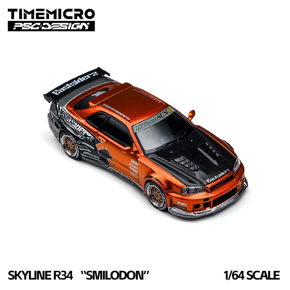 (Coming Soon) TIMEMICRO × PSC DESIGN 1/64 R34 "SMILODON" Eastsiderz Diecast