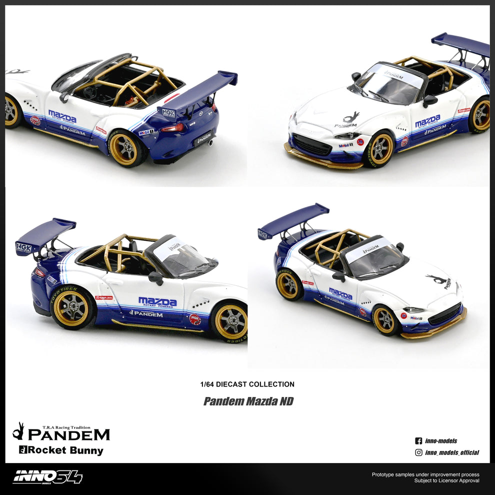 (Coming Soon) INNO64 1/64 Mazda MX-5 (ND) Miata "PANDEM ROCKET BUNNY" V1.0