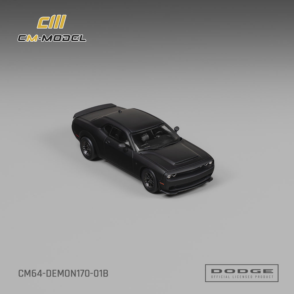(Coming Soon) CM MODEL 1/64 Dodge Demon 170 Matte Black