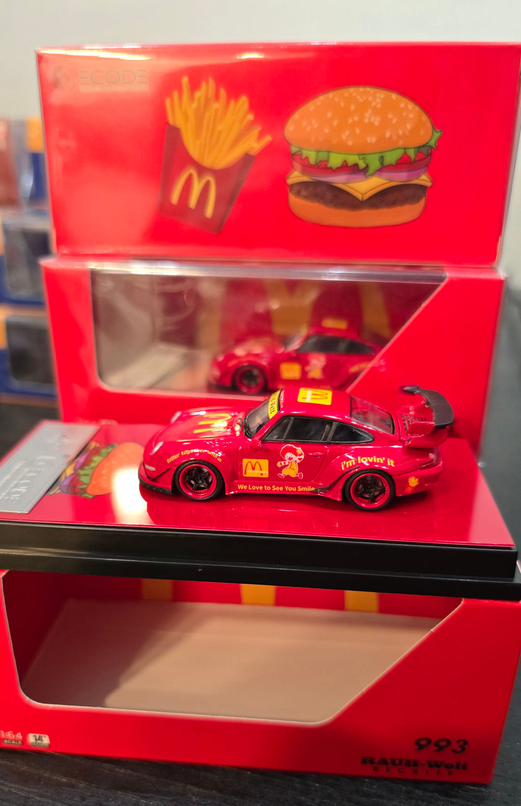 DECODE 1:64 RWB 993 McDonalds Red *Numbered Pieces Only 500*