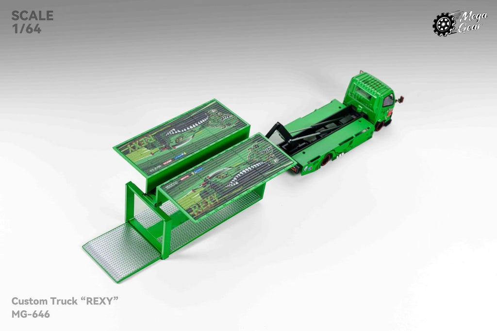 (Coming Soon) MEGAGEAR 1/64 Custom Truck Diecast - "Rexy" livery