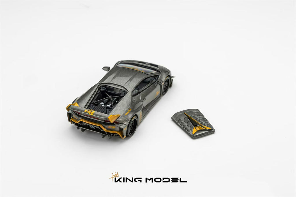 (Coming Soon) KING MODEL 1:64 LB Huracan - Grey Gold