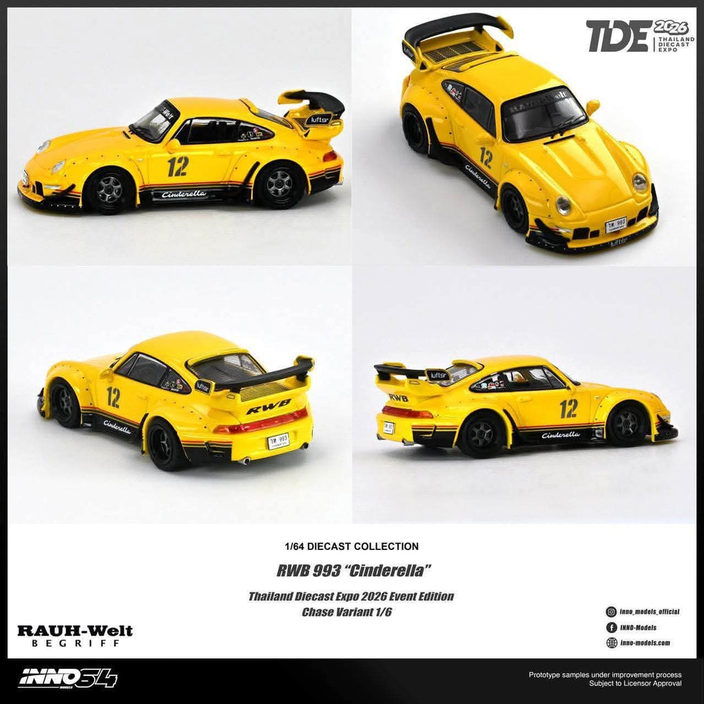 (Pre-Order) INNO64 1:64 TDE 2026 RWB 993 "Cinderella" **CHASE RANDOMLY DISTRIBUTED**  DEADLINE 10 JULY, 2026