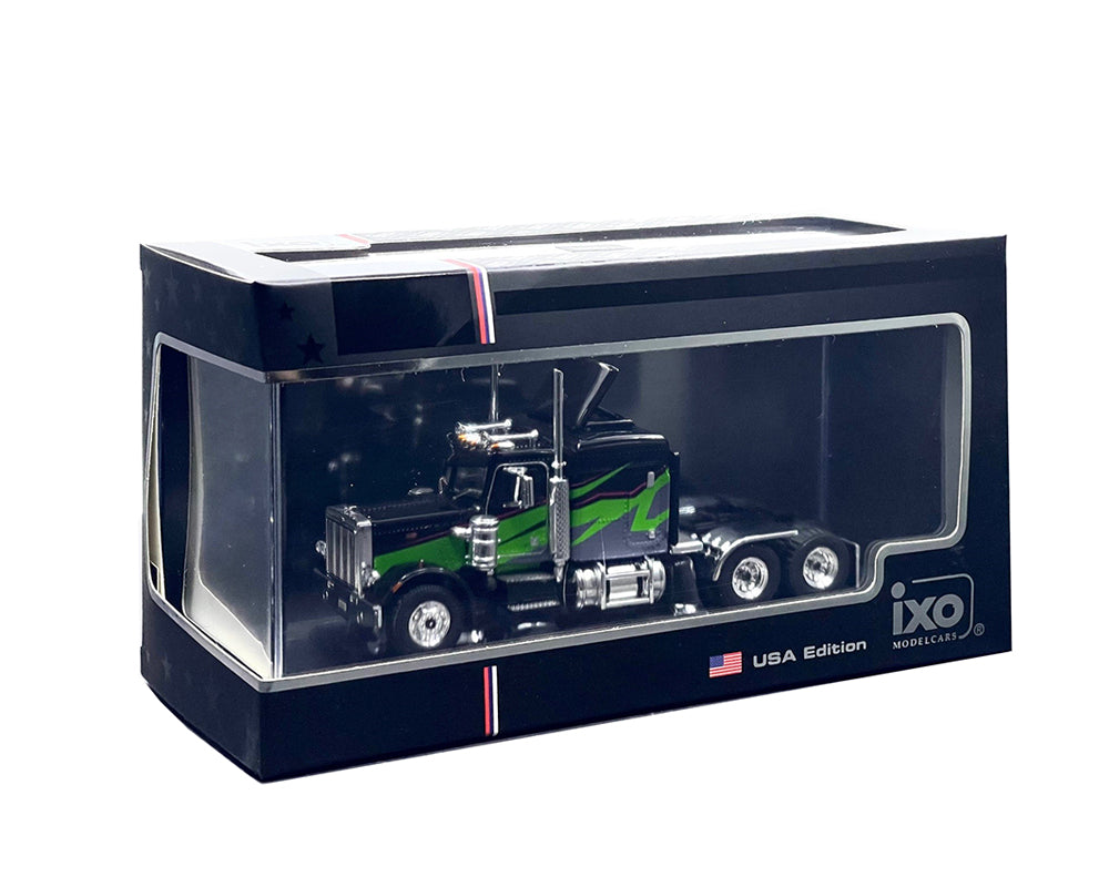IXOAMERICA 1:64 1973 Peterbilt 359 – Black and Lime