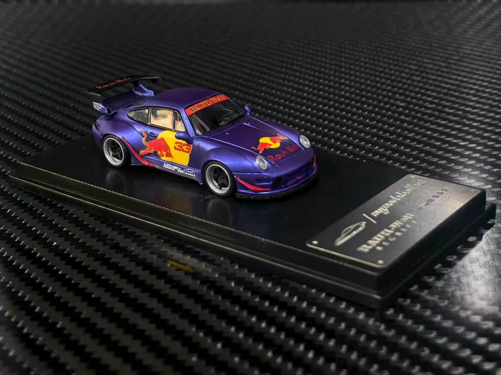 (Coming Soon) MYMODELCOLLECT 1:64 RWB993 High Wing Matte Purple Red Bull Livery