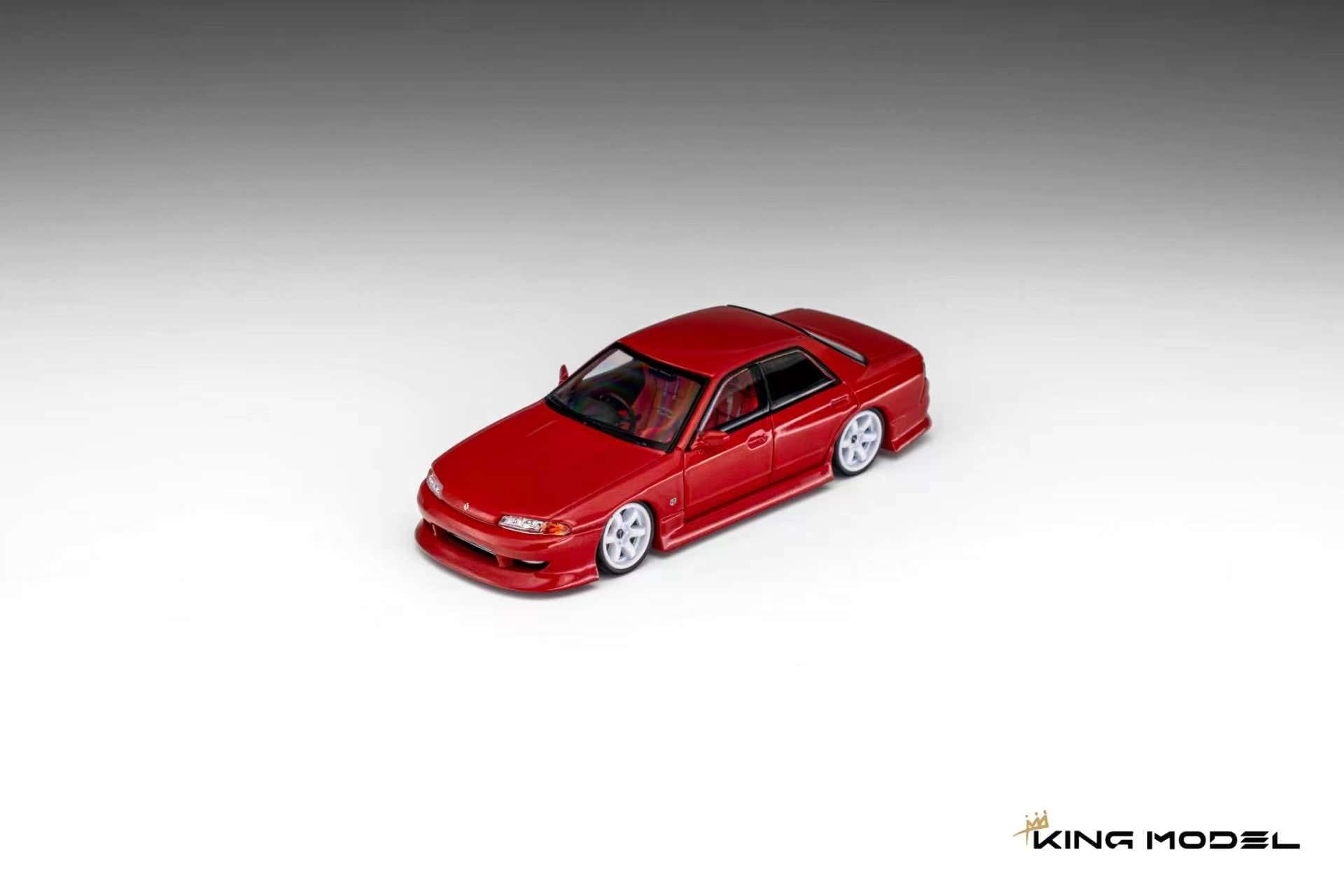 (Coming Soon) KINGMODEL 1/64 R32 GTS-t Type-M URAS Modified Version Diecast model - Sunset Red