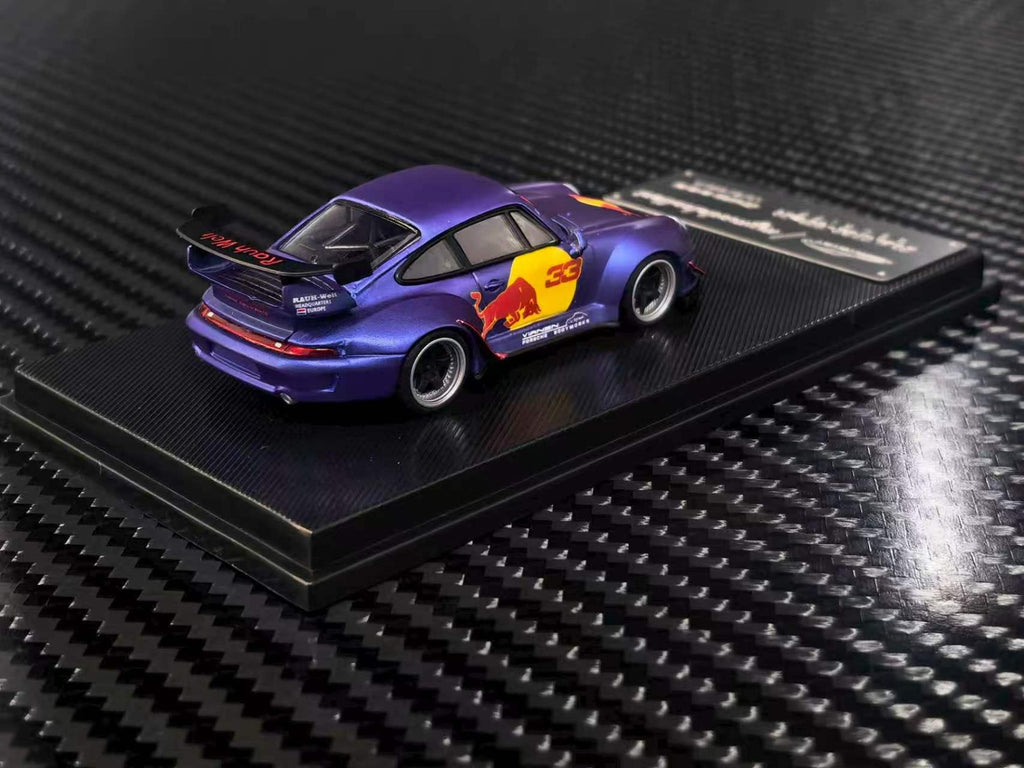 (Coming Soon) MYMODELCOLLECT 1:64 RWB993 High Wing Matte Purple Red Bull Livery