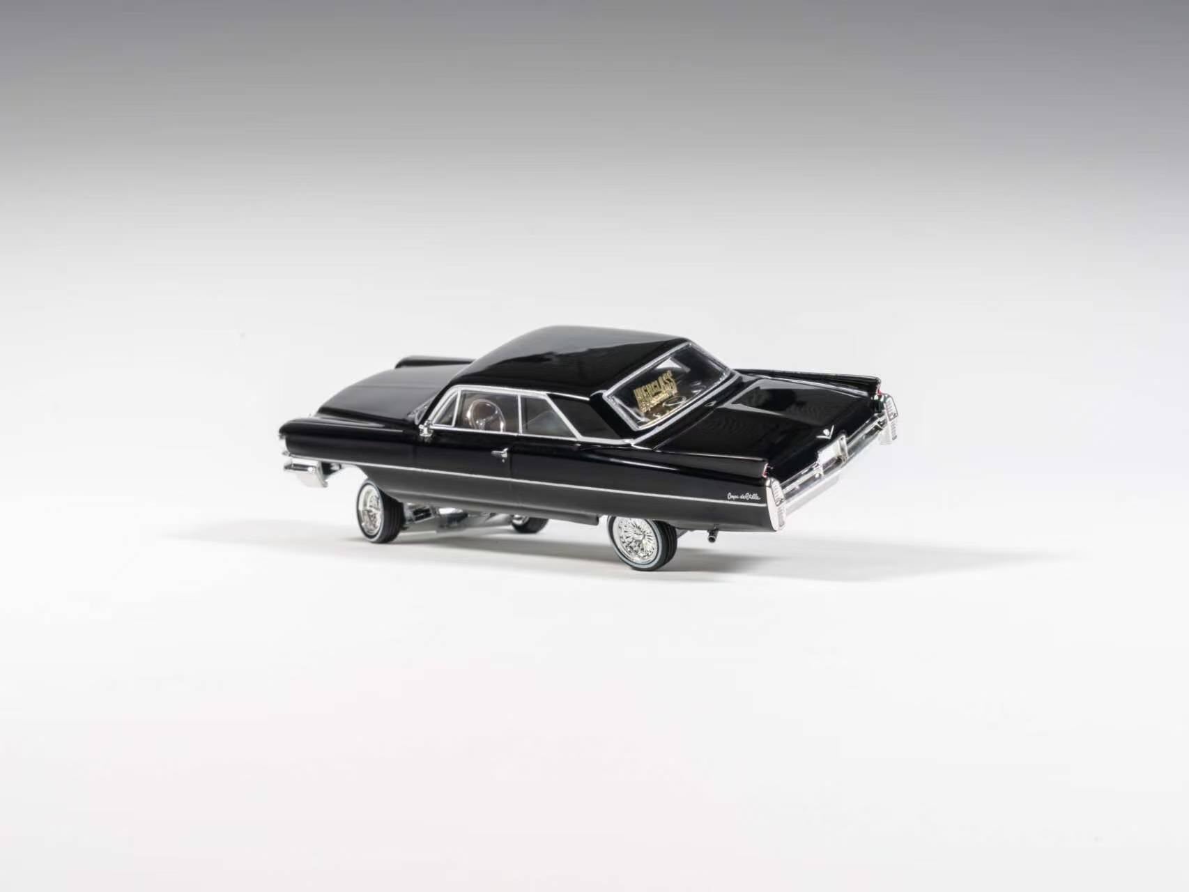 (Coming Soon) 97M 1:64 1964 Cadillac Coupe Deville Low Rider Plain Black