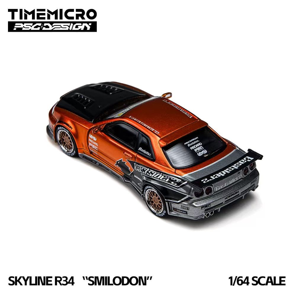 (Coming Soon) TIMEMICRO × PSC DESIGN 1/64 R34 "SMILODON" Eastsiderz Diecast