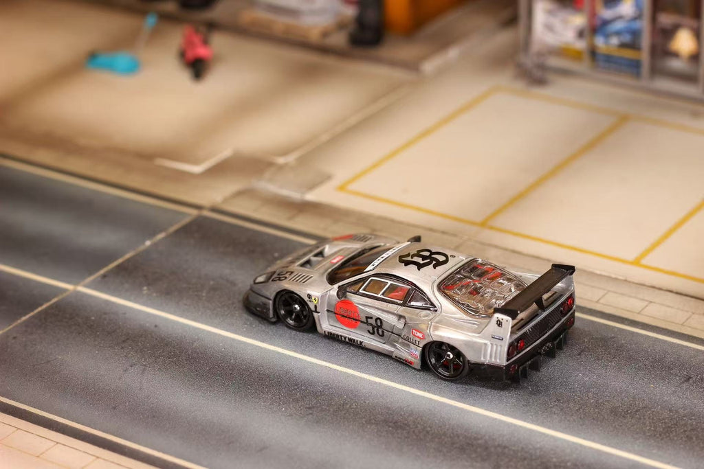 (Coming Soon) GHOST PLAYER 1/64 LBWK F40 Diecast - Raw #58