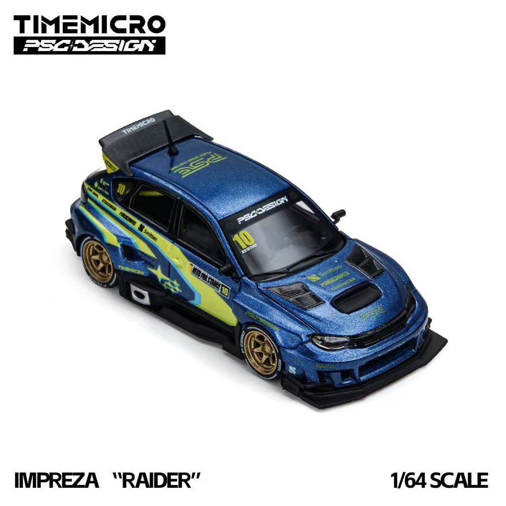 (Coming Soon) TIMEMICRO × PSC DESIGN 1/64 IMPREZA "RAIDER" Diecast