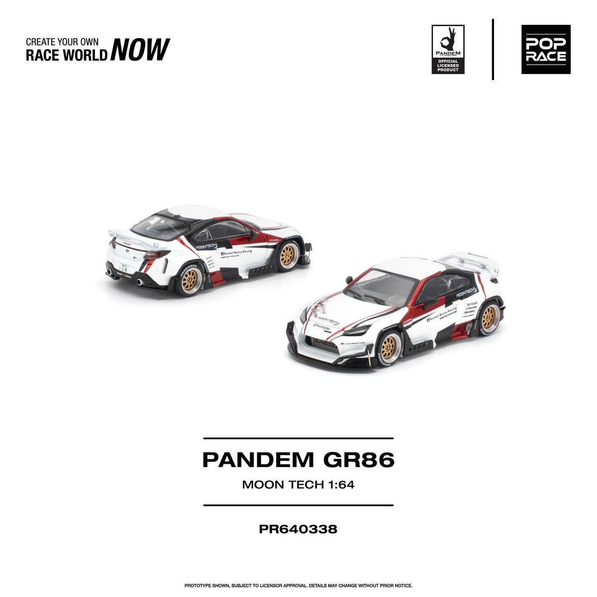 (Coming Soon) POPRACE 1/64 PANDEM GR 86 MOONTECH