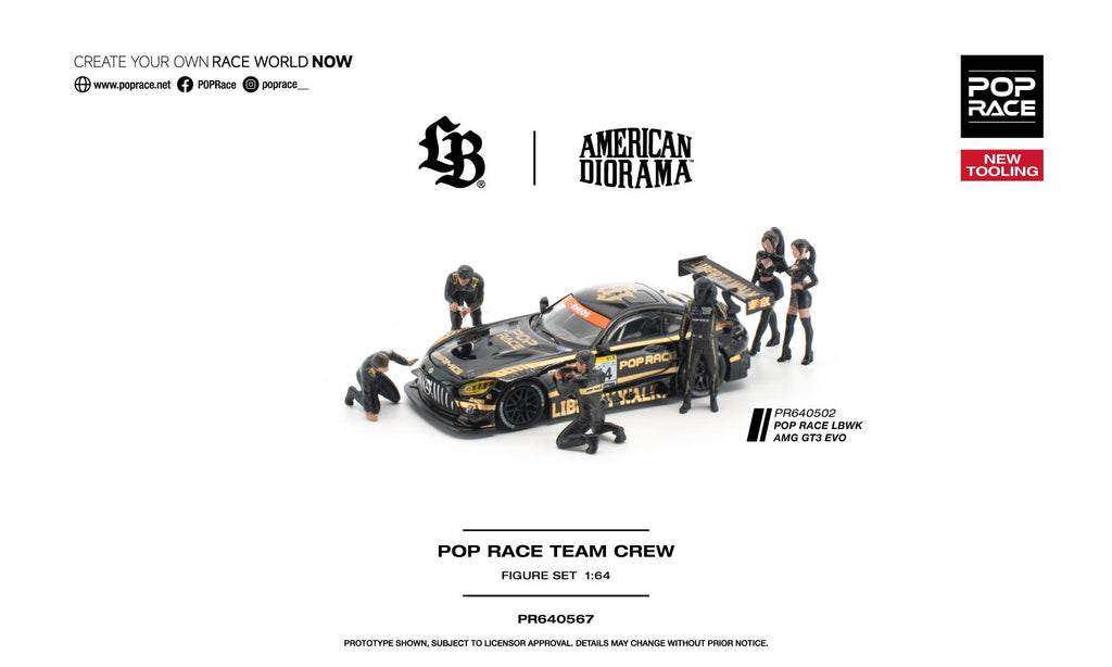 (Pre-Order) POPRACE 1:64 3-Piece Set LBWK AMG/HAULER/FIGURES **DEADLINE JULY 31st,2026**