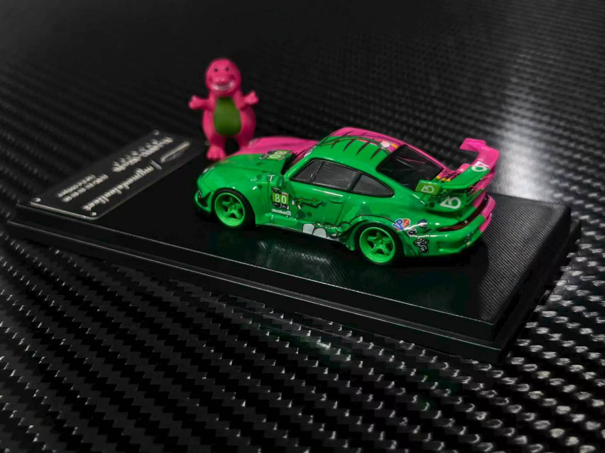 (Coming Soon) MYMODELCOLLECT 1:64 RWB993 High Wing Green/Pink Two-Tone Dragon Livery