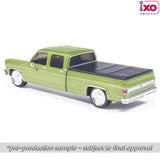 (Coming Soon) IXOAMERICA 1:64 1974 Chevrolet Cheyenne Super C10 Crew Cab Fleetside - Lime Green Metallic - Lowered