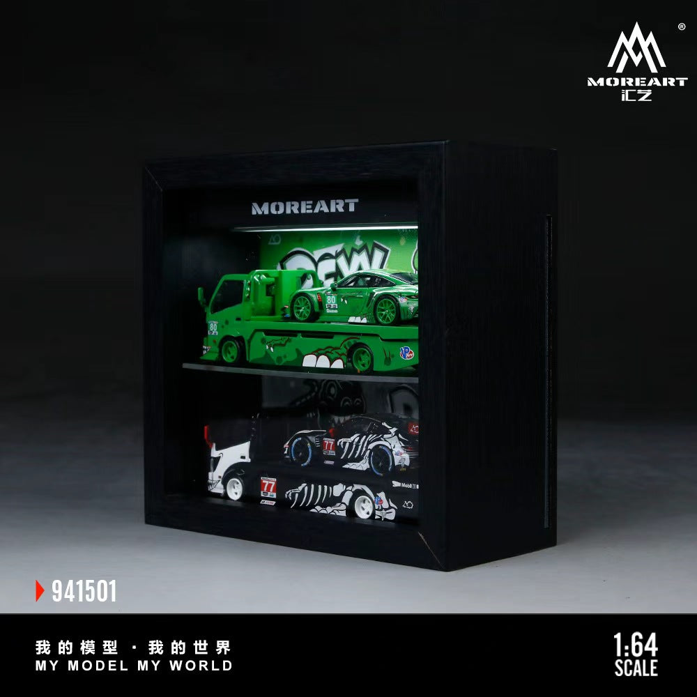 (Pre-Order) MOREART 1:64 Green/Skelly Integrated Picture Frame - Dinosaur Painted Scene Model *DEADLINE July 2, 2026**