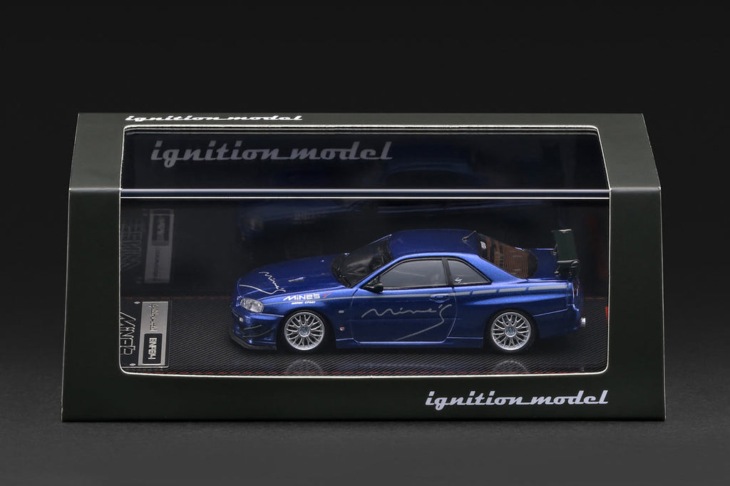 (Coming Soon) IGNITIONMODEL 1/64 Nissan Skyline GT-R Mine's (R34) Blue Metallic