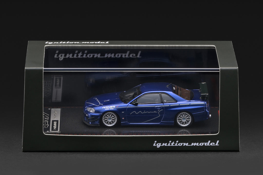 (Coming Soon) IGNITIONMODEL 1/64 Nissan Skyline GT-R Mine's (R34) Blue Metallic
