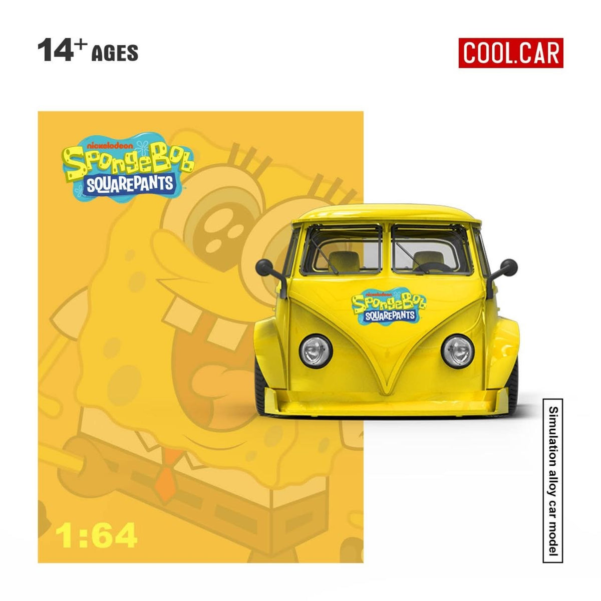 (Coming Soon) COOLCAR 1:64 Volkswagen T1 pickup truck SpongeBob