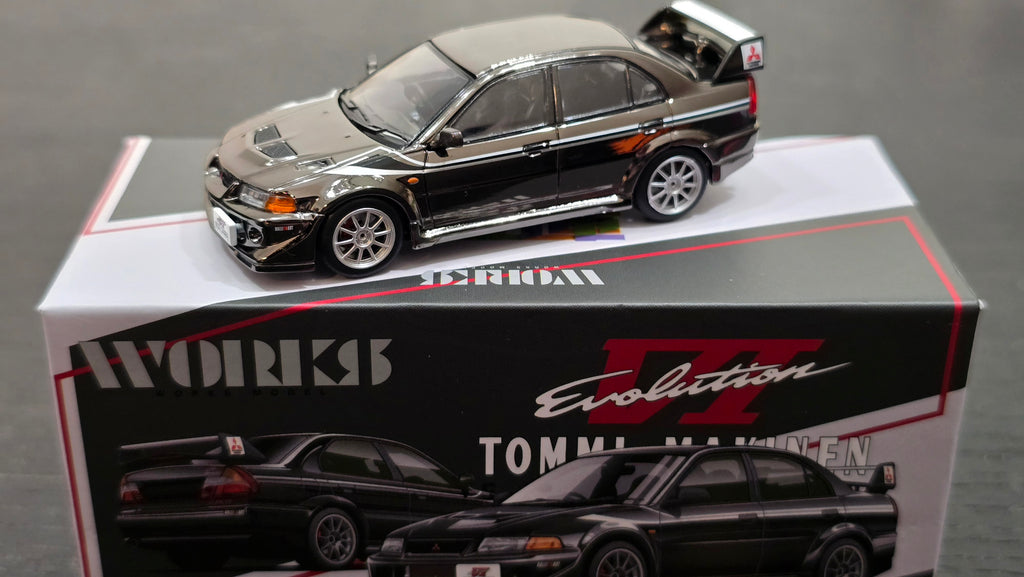 WORKS 1:64 Lancer Evolution VI Tommi Makinen Gun Metal 2026 HK Toy Car Salon