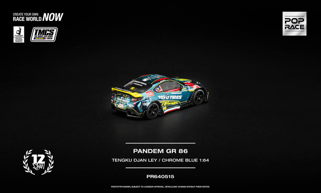 (Coming Soon) POPRACE 1/64 PANDEM GR86 TMCS Malaysia 2026 Special Edition